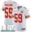Nike Kansas City Chiefs #59 Reggie Ragland White Super Bowl LIV 2020 Mens Stitched NFL Vapor Untouchable Limited Jersey