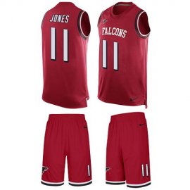 Nike Atlanta Falcons #11 Julio Jones Red Team Color Mens Stitched NFL Limited Tank Top Suit Jersey
