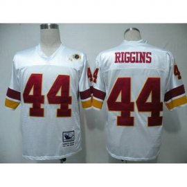 Mitchell and Ness Washington Football Team #44 John Riggins White Stitched Throwback NFL Jersey