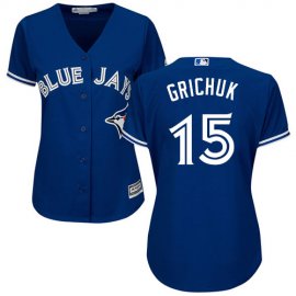 Toronto Blue Jays #15 Randal Grichuk Blue Alternate Womens Stitched MLB Jersey