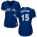 Toronto Blue Jays #15 Randal Grichuk Blue Alternate Womens Stitched MLB Jersey