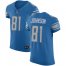 Nike Detroit Lions #81 Calvin Johnson Blue Team Color Mens Stitched NFL Vapor Untouchable Elite Jersey