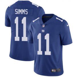 Nike New York Giants #11 Phil Simms Royal Blue Team Color Mens Stitched NFL Vapor Untouchable Limited Jersey