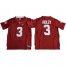Youth Alabama Crimson #3 Calvin Ridley Red Pro Combat StitchedNCAA Jersey