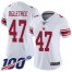 Nike New York Giants #47 Alec Ogletree White Womens Stitched NFL 100th Season Vapor Limited Jersey
