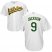 Oakland Athletics #9 Reggie Jackson White Cool Base Stitched Youth MLB Jersey