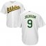 Oakland Athletics #9 Reggie Jackson White Cool Base Stitched Youth MLB Jersey