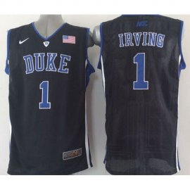 Duke Blue Devils #1 Kyrie Irving Black Basketball Stitched NCAA Jersey