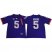 Tigers #5 Tee Higgins Purple Limited Stitched College Jersey