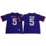 Tigers #5 Tee Higgins Purple Limited Stitched College Jersey