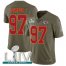Nike Kansas City Chiefs #97 Alex Okafor Olive Super Bowl LIV 2020 Mens Stitched NFL Limited 2017 Salute To Service Jersey