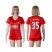 Womens Manchester United #35 Lingard Red Home Soccer Club Jersey