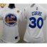 Womens Warriors #30 Stephen Curry White The Finals Patch Women Fashion Stitched NBA Jersey