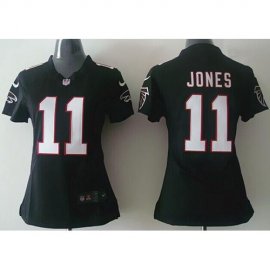 Nike Atlanta Falcons #11 Julio Jones Black Alternate Womens Stitched NFL Elite Jersey