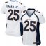Nike Denver Broncos #25 Chris Harris Jr White Womens Stitched NFL New Elite Jersey