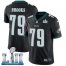 Nike Philadelphia Eagles #79 Brandon Brooks Black Alternate Super Bowl LII Youth Stitched NFL Vapor Untouchable Limited Jersey