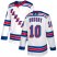 Adidas New York Rangers #10 Ron Duguay White Away Authentic Stitched NHL Jersey