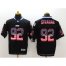 Nike New York Giants #92 Michael Strahan Black Mens Stitched NFL Elite USA Flag Fashion Jersey