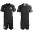 Brazil Blank Black Goalkeeper Soccer Country Jersey