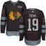 Adidas Chicago Blackhawks #19 Jonathan Toews Black 1917-2017 100th Anniversary Stitched NHL Jersey