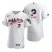 Oakland Athletics #2 Khris Davis Mens Nike White Fluttering USA Flag Limited Edition Authentic MLB Jersey