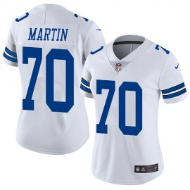 Nike Dallas Cowboys #70 Zack Martin White Womens Stitched NFL Vapor Untouchable Limited Jersey