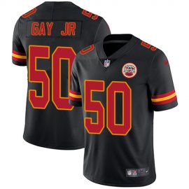 Nike Kansas City Chiefs #50 Willie Gay Jr. Black Mens Stitched NFL Limited Rush Jersey