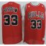 Chicago Bulls 33 Scottie Pippen Red NBA Jerseys