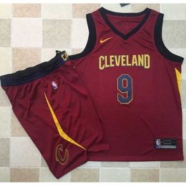 Nike Cleveland Cavaliers #9 Dwyane Wade Red A Set NBA Swingman Icon Edition Jersey