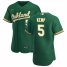 Oakland Athletics #5 Tony Kemp Mens Nike Kelly Green Alternate 2020 Authentic Player MLB Jersey