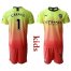 Manchester City #1 C.Bravo Away Kid Soccer Club Jersey