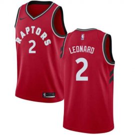 Mens Nike Toronto Raptors #2 Kawhi Leonard Red NBA Swingman Icon Edition Jersey