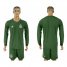 Mexico Military Green Goalkeeper 2018 FIFA World Cup Long Sleeve Soccer Jersey