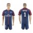 Paris Saint-Germain #1 Douchez Home Soccer Club Jersey