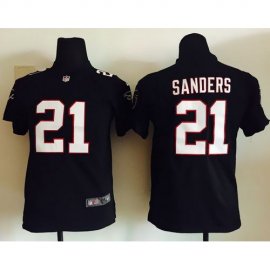 Nike Atlanta Falcons #21 Deion Sanders Black Alternate Youth Stitched NFL Elite Jersey