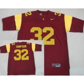 USC Trojans 32 O.J Simpson Red NCAA Jerseys