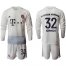 Bayern Munchen #32 Kimmich Away Long Sleeves Soccer Club Jersey