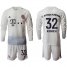 Bayern Munchen #32 Kimmich Away Long Sleeves Soccer Club Jersey