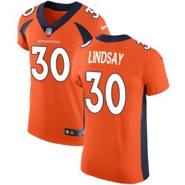 Nike Denver Broncos #30 Phillip Lindsay Orange Team Color Mens Stitched NFL Vapor Untouchable Elite Jersey