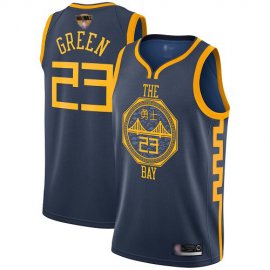 Warriors #23 Draymond Green Navy 2019 Finals Bound Basketball Swingman City Edition 2018/19 Jersey