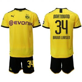 Dortmund #34 Bruun Larsen Home Soccer Club Jersey