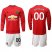Manchester United Personalized Home Long Sleeves Soccer Club Jersey