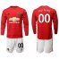 Manchester United Personalized Home Long Sleeves Soccer Club Jersey