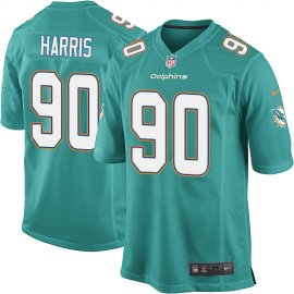 Nike Miami Dolphins #90 Charles Harris Aqua Green Team Color Youth Stitched NFL Elite Jersey