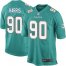 Nike Miami Dolphins #90 Charles Harris Aqua Green Team Color Youth Stitched NFL Elite Jersey