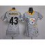 Nike Pittsburgh Steelers #43 Troy Polamalu Zebra Womens Stitched NFL Elite Jersey