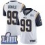 Nike Los Angeles Rams #99 Aaron Donald White Super Bowl LIII Bound Mens Stitched NFL Vapor Untouchable Limited Jersey