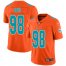 Nike Miami Dolphins #98 Raekwon Davis Orange Mens Stitched NFL Limited Inverted Legend Jersey