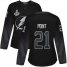 Adidas Tampa Bay Lightning #21 Brayden Point Black Alternate Authentic Womens 2020 Stanley Cup Champions Stitched NHL Jersey