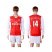 Arsenal #14 Walcott Red Home Long Sleeves Soccer Club Jersey